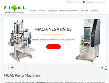 Tablet Screenshot of pasta-machines.com